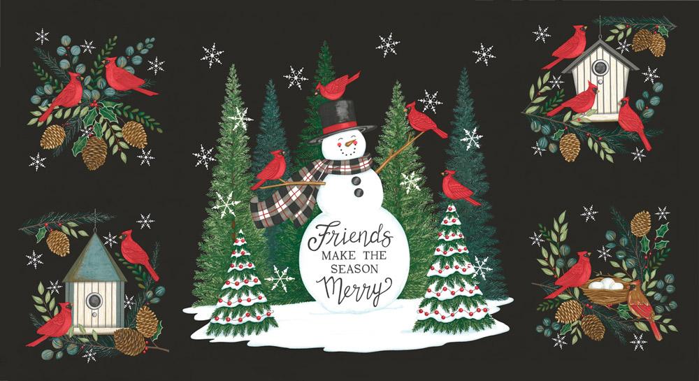 Winter Friends Charcoal Black 56139-18