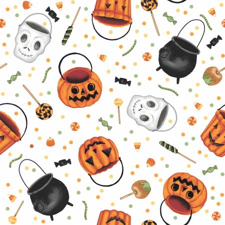 Paranormal Parade White/Orange Treat Buckets 8319-03