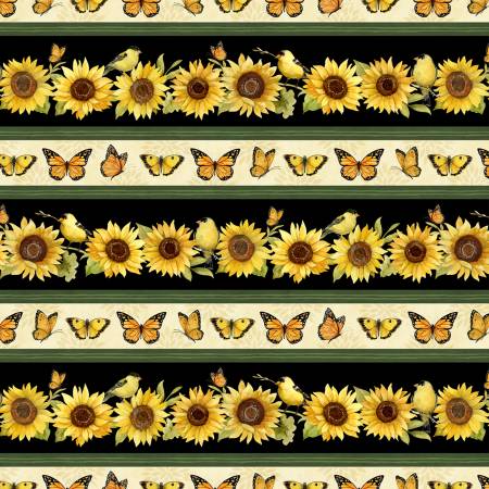 Sunflower Splendor Multi Repeating Stripe 83325-957