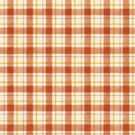 Sunflower Splendor Cream/Red Plaid 83332-235