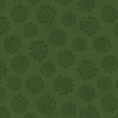 Sunflower Splendor Green Tonal Flowers 83333-777