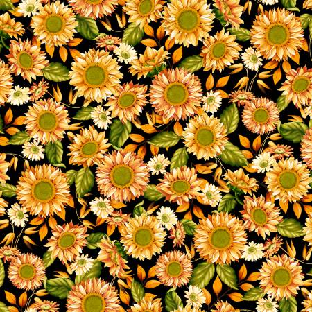 Autumn Field Black Sunflowers 8366-99