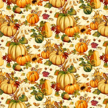 Autumn Field Cream Pumpkins 8367-44