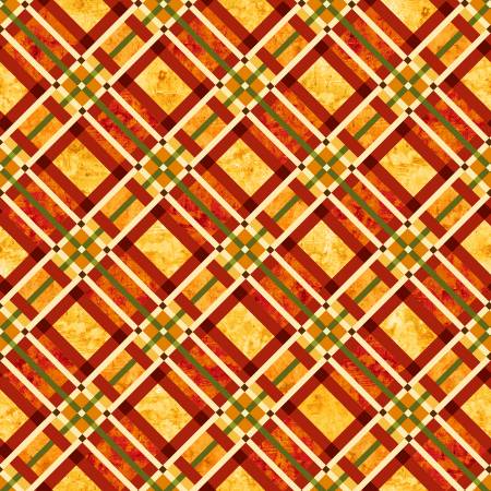 Autumn Field Pumpkin Plaid 8372-35