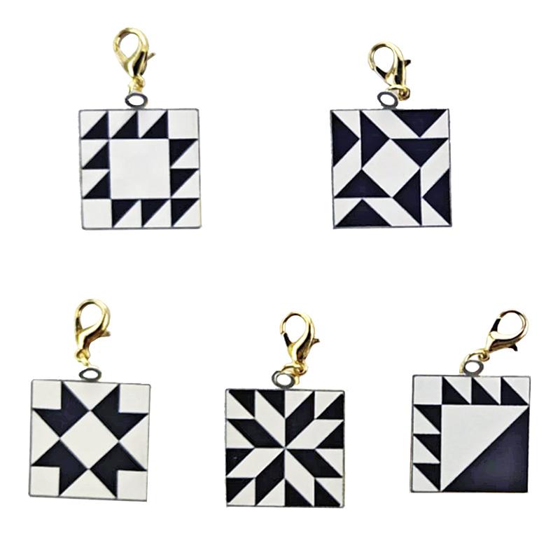 Pouch Club Enamel Zip Pulls Set of 5