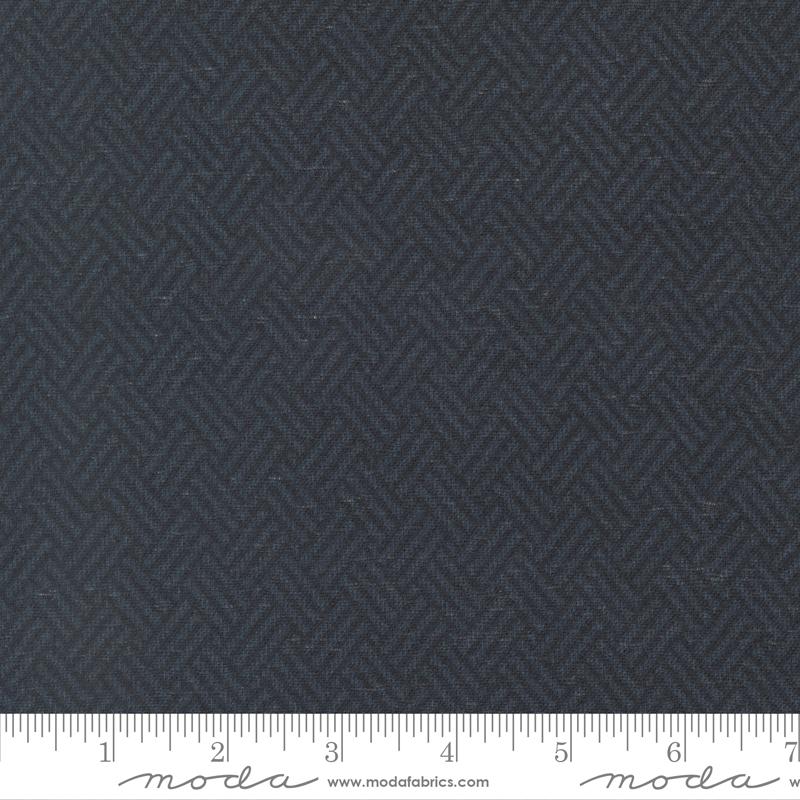 108" Wide Quilt Back - Prairie Gather Flannel Navy 108033-18F