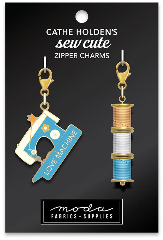 Sew Machine Spool Zip Pull