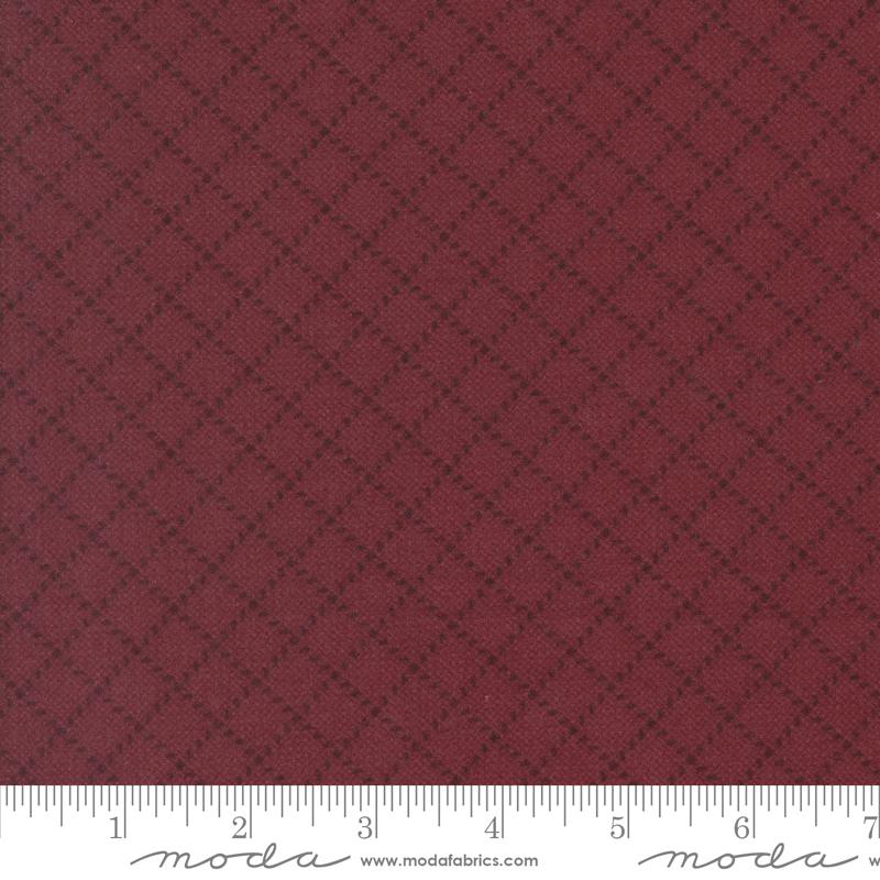 Prairie Gatherings Flannel  Merlot 49315-22F