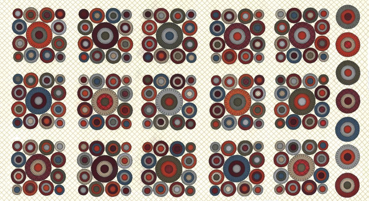 Prairie Gatherings Flannel  Pan Porcela 49319-11F