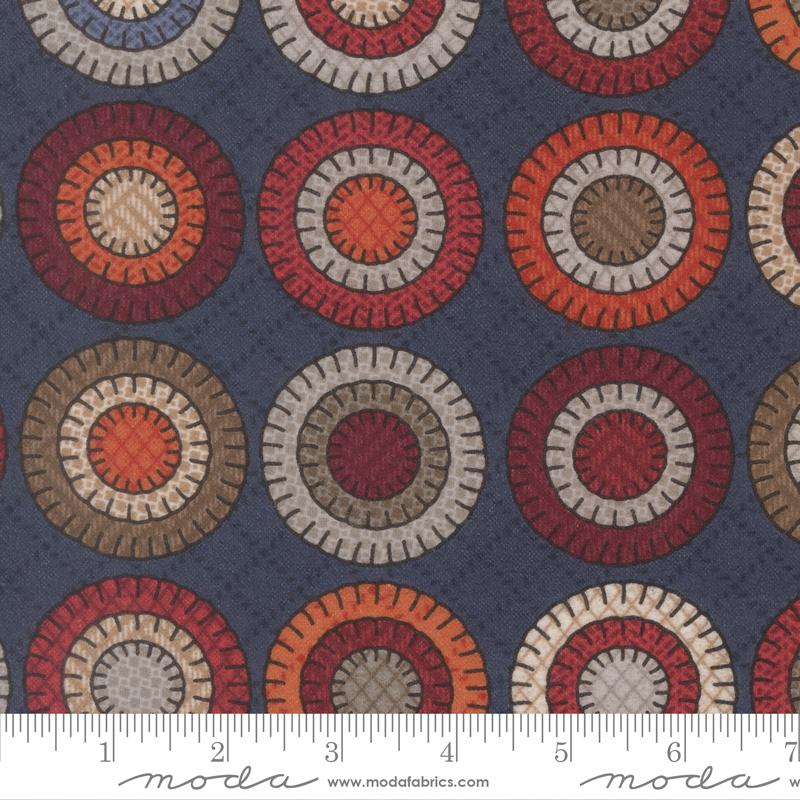 Prairie Gatherings Flannel  Indigo 49301-16F