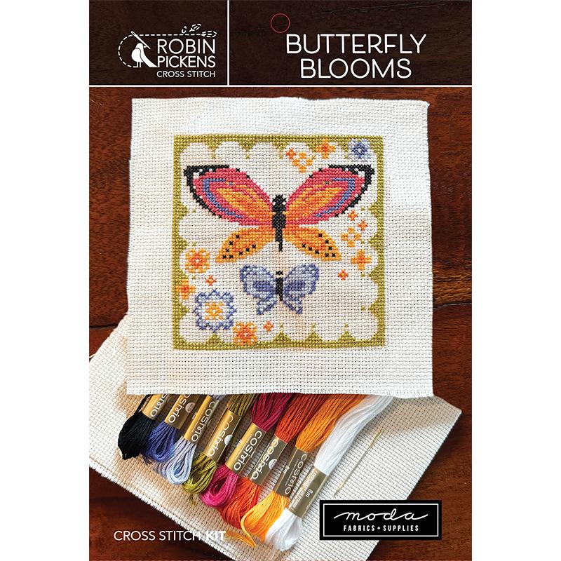 Butterfly Blooms Cross Stitch Pattern