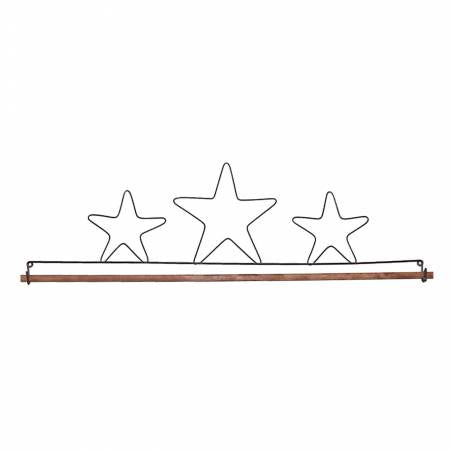 22" Three Stars Fabric Holder