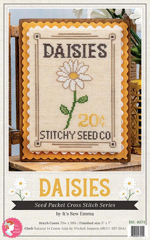 Seed Packet - Daisies Cross Stitch Pattern