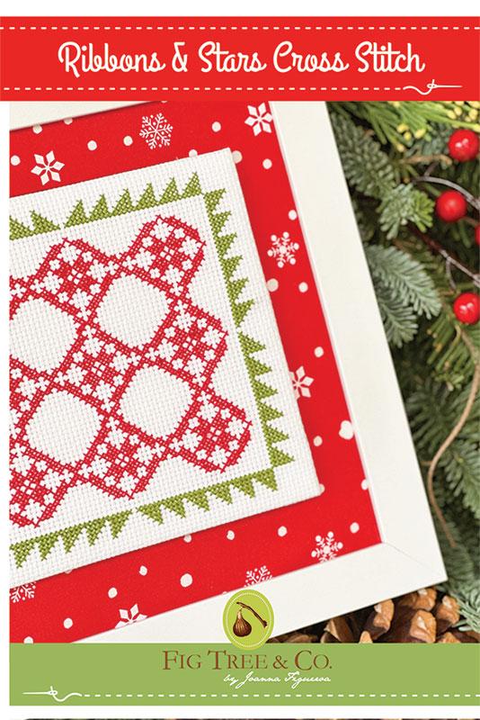 Ribbons & Stars Cross Stitch Pattern