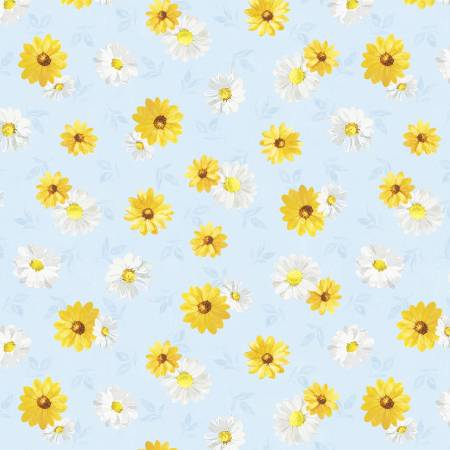 Bees & Blooms Blue Daisy Toss 89284-451