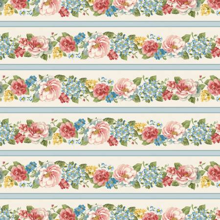 Blushing Meadow 89302-274 Multi Repeating Stripe
