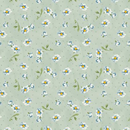 Blushing Meadow 89305-715 Green Medium Floral Toss