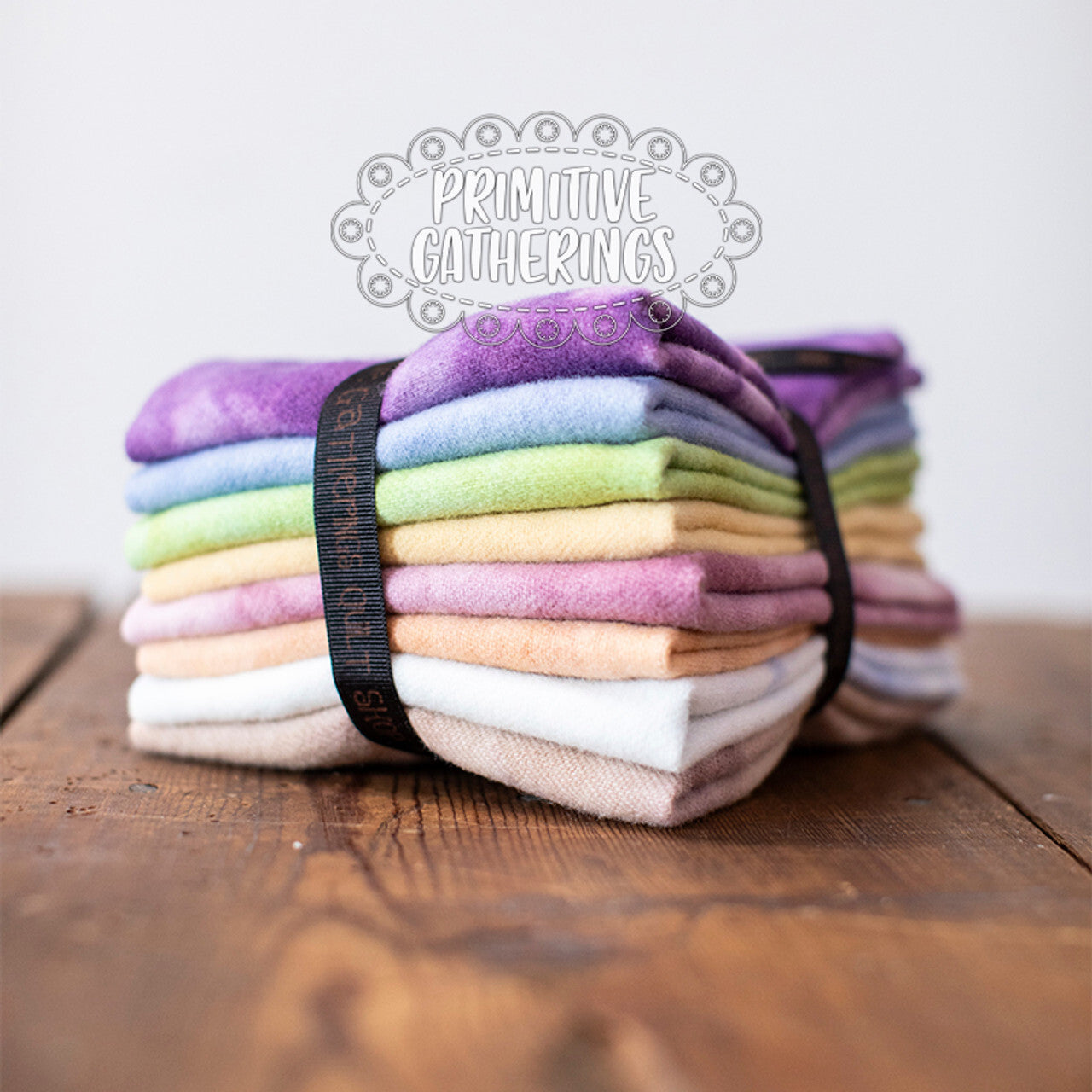 (8) 8" x 14" Wool Piece Bundle Pastel