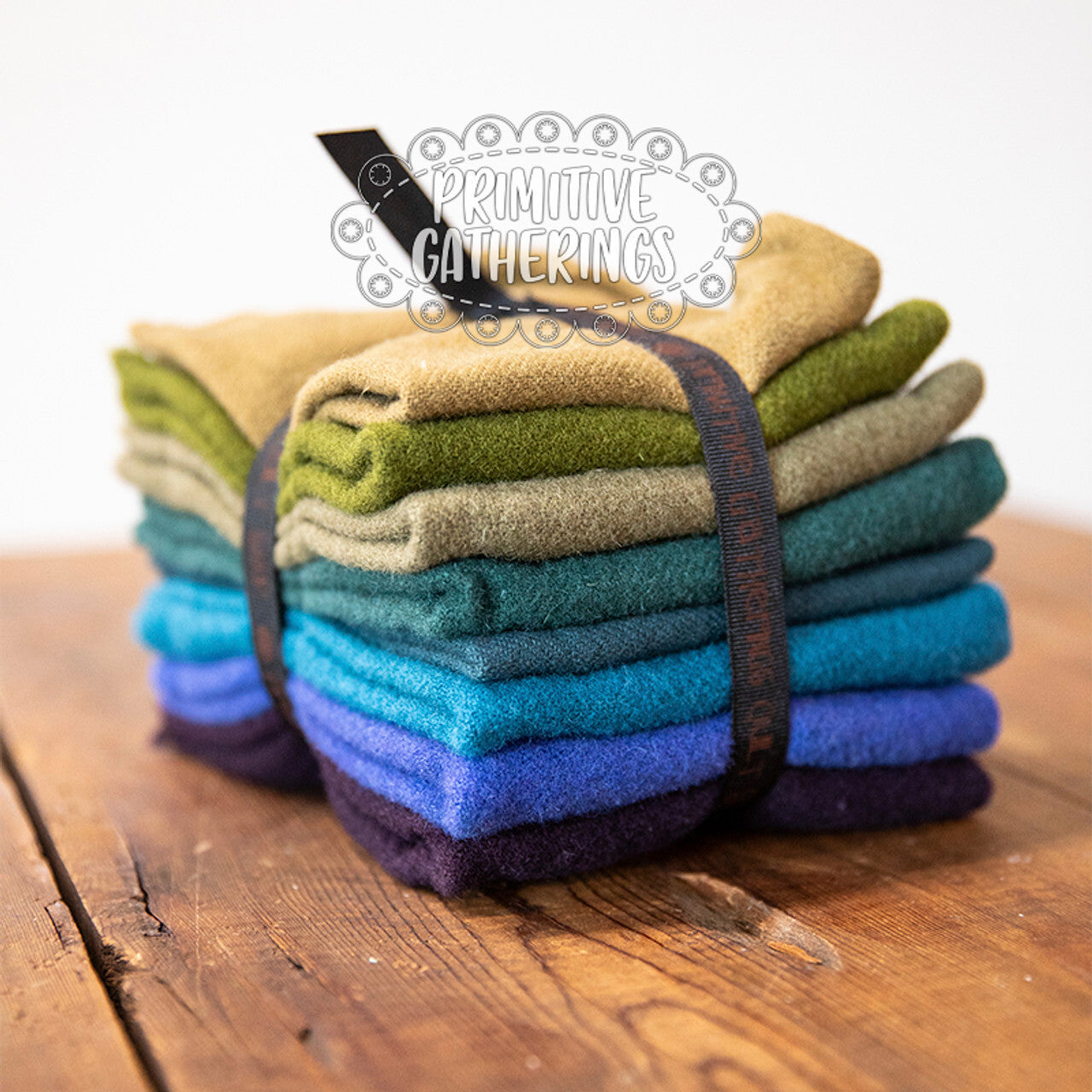 (8) 8" x 14" Wool Piece Bundle Primitive Bundle #2