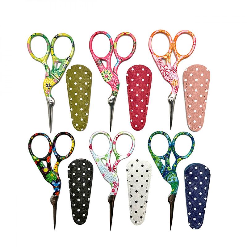 Trendy Stork Scissors with Sleeve