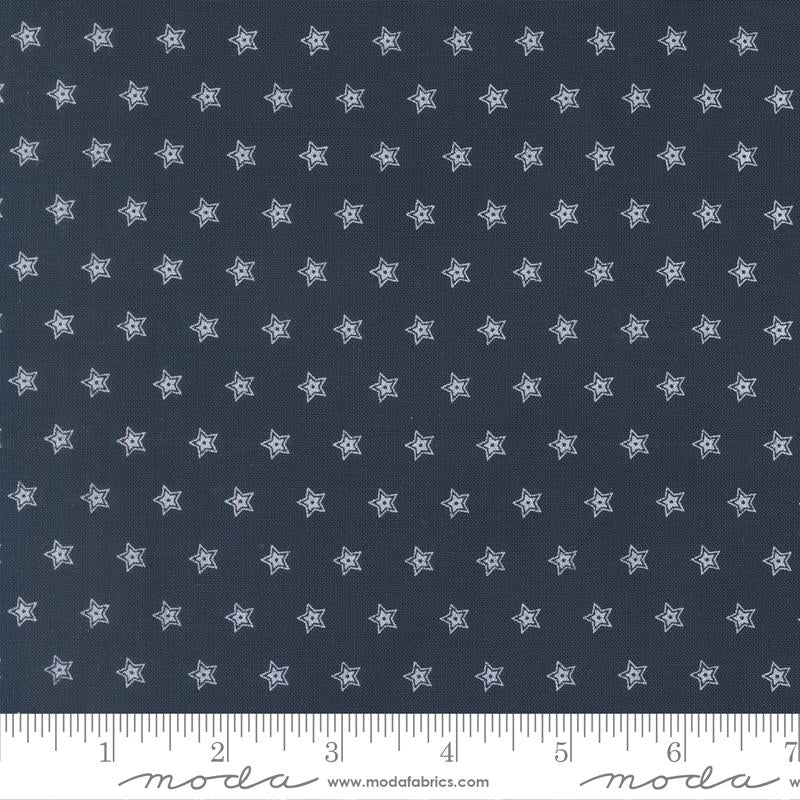 108" Wide Quilt Back - American Gather III Navy 108036-16
