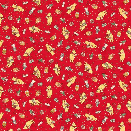 Christmas At Pooh Corner 9101-88 Red Bears and Bundles