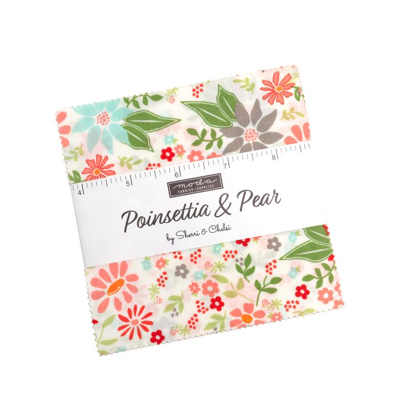 Poinsettia and Pear Charm Pack