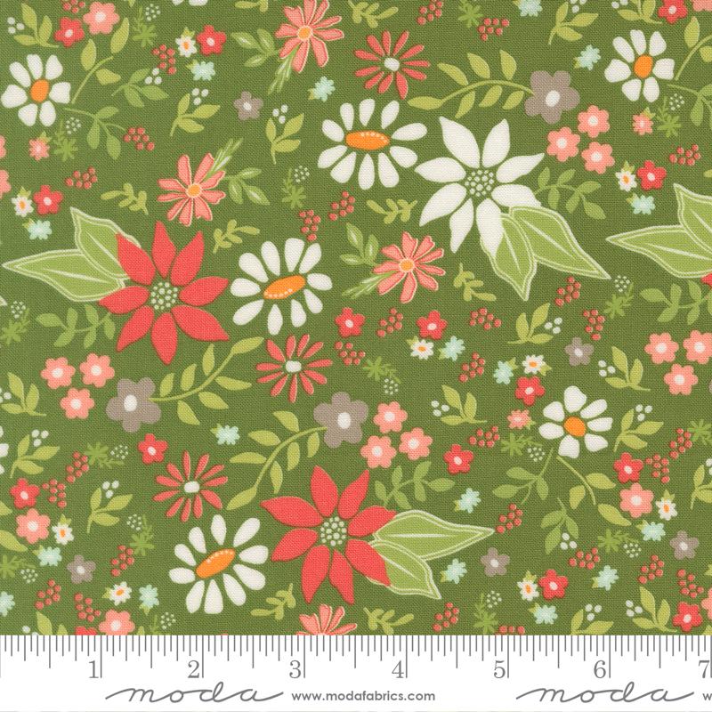 Poinsettia and Pear Evergreen 37710-14