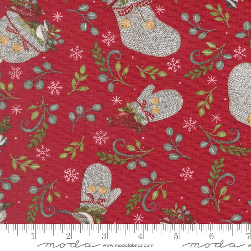 When Snow Falls 56171-14 Berry Red