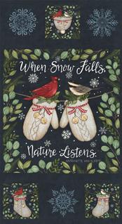 When Snow Falls Panel 56178-13 Night Sky