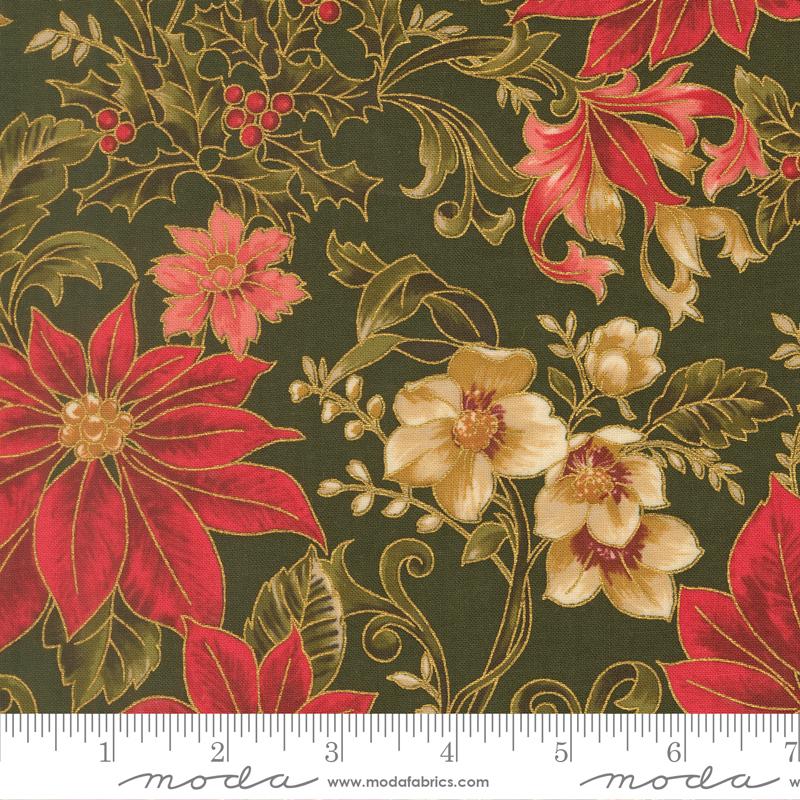 Merry Manor Metallic 33860-13M Evergreen