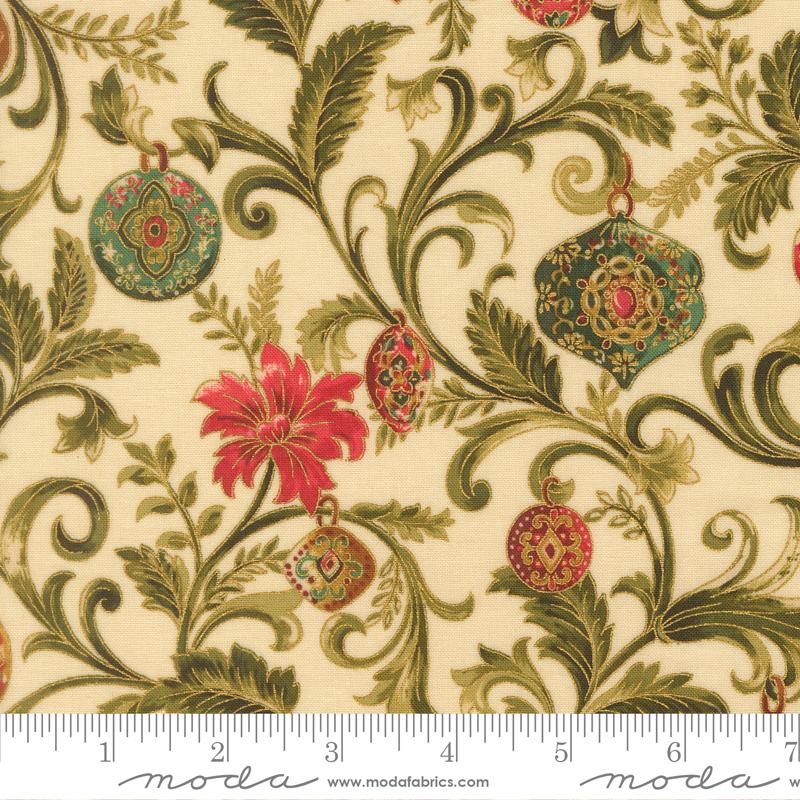 Merry Manor Metallic 33861-11M  Cream