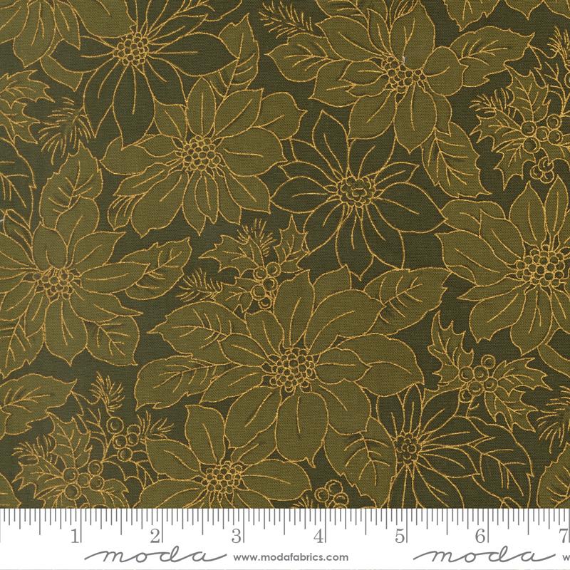 Merry Manor Metallic 33862-13M Evergreen