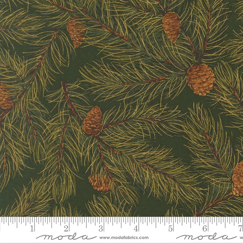 Merry Manor Metallic 33863-13M Evergreen