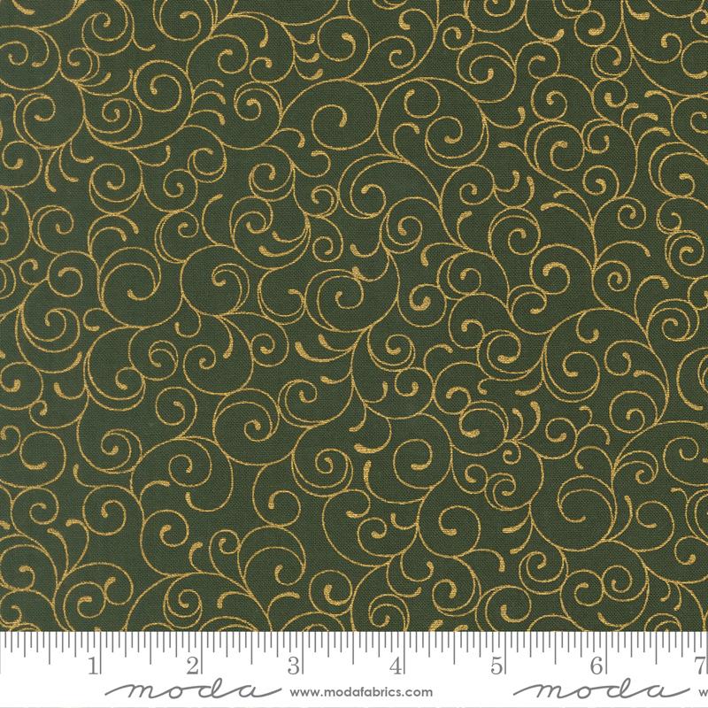 Merry Manor Metallic 33865-13M Evergreen
