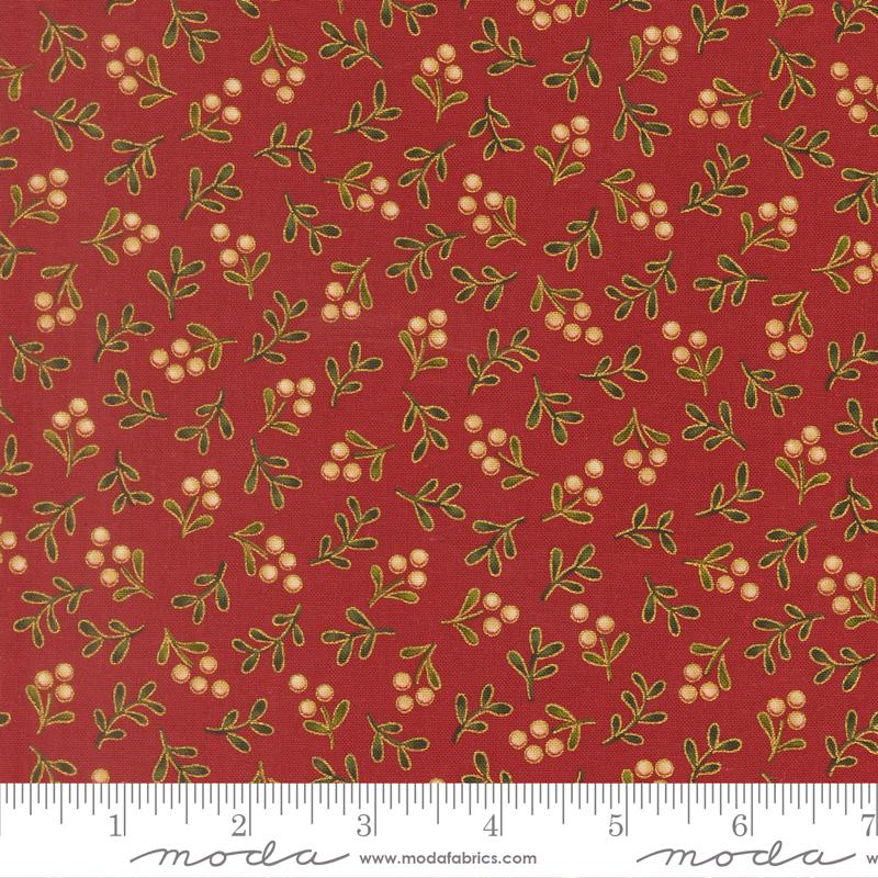 Merry Manor Metallic 33866-12M Crimson