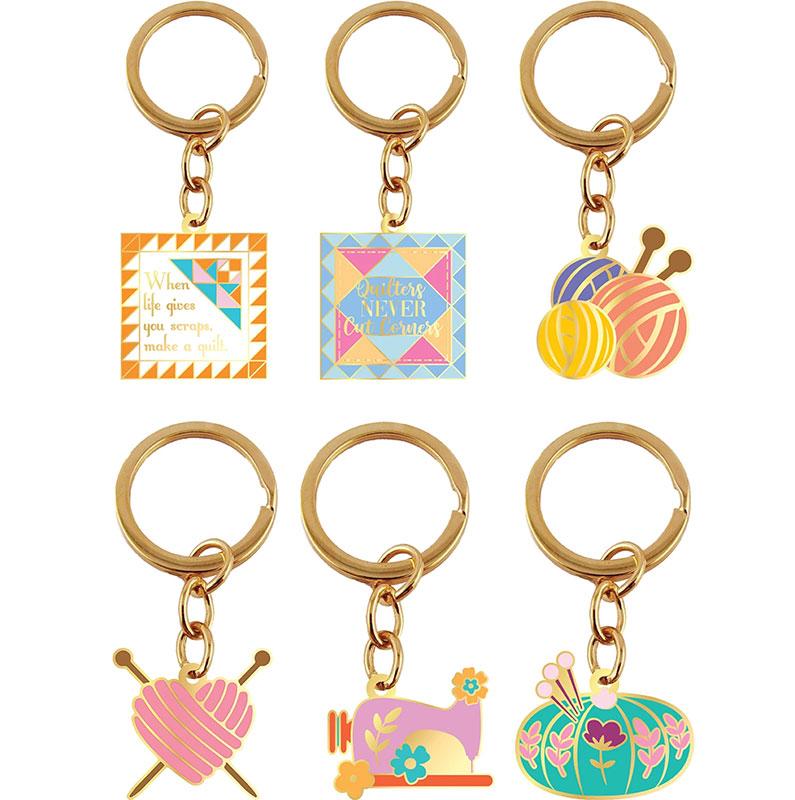 Quilting Novelty Key Rings