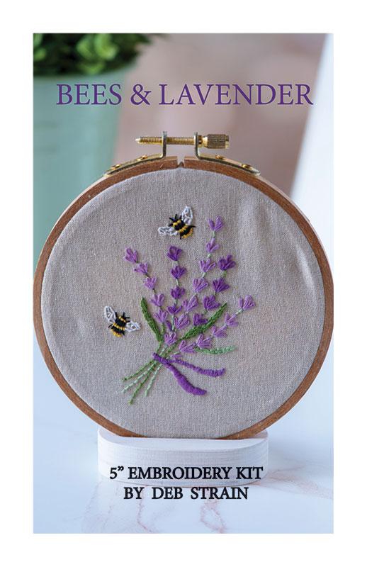 Hand Embroidery Kit Bees & Lavender