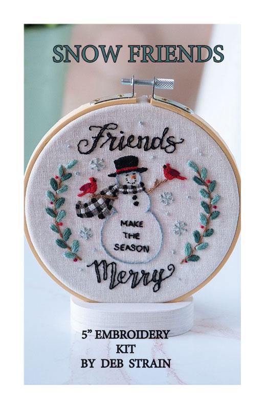 Hand Embroidery Kit Snow Friends