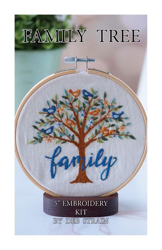 Hand Embroidery Kit Family Tree