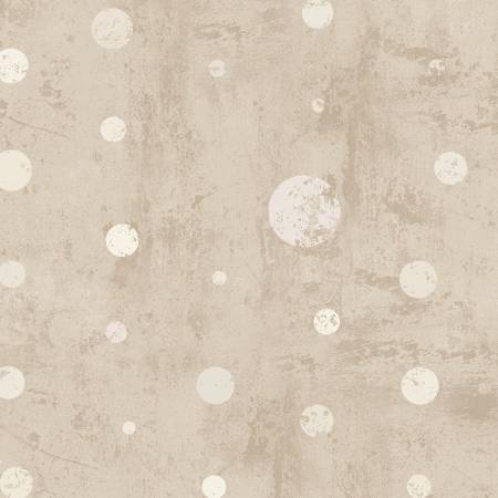 108" Wide Quilt Backing - Dot Com 9441F-34 Sepia A Spot of Cream Flannel