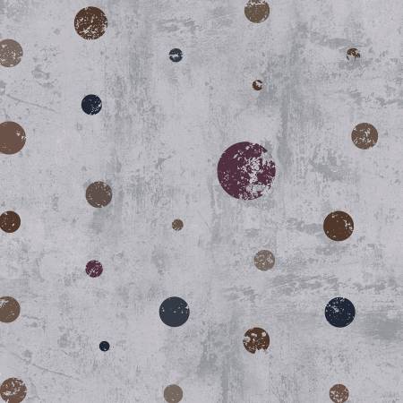 108" Wide Quilt Backing - Dot Com 9441F-92 Pigeon Silver Spoon Flannel