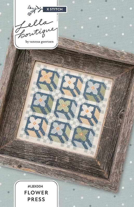 Flower Press Cross Stitch Pattern