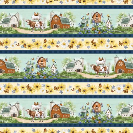 Friendly Farmstead 96490-453 Multi Repeating Stripe