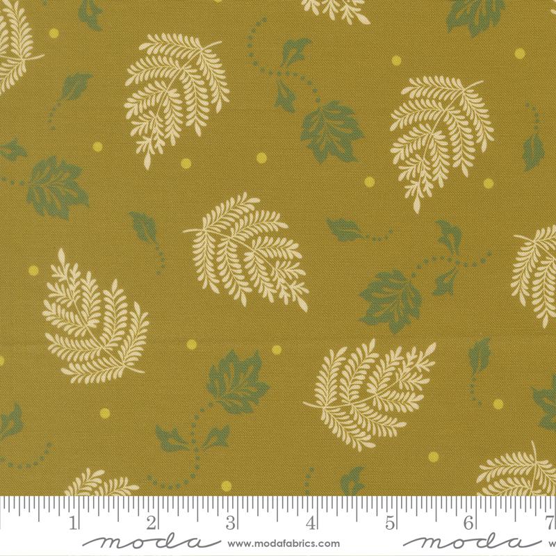 Sitara Paisley Leaf Olive 11986 17 Moda #1