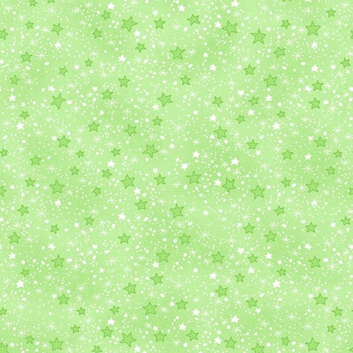 Green Stars Flannel 9831-66