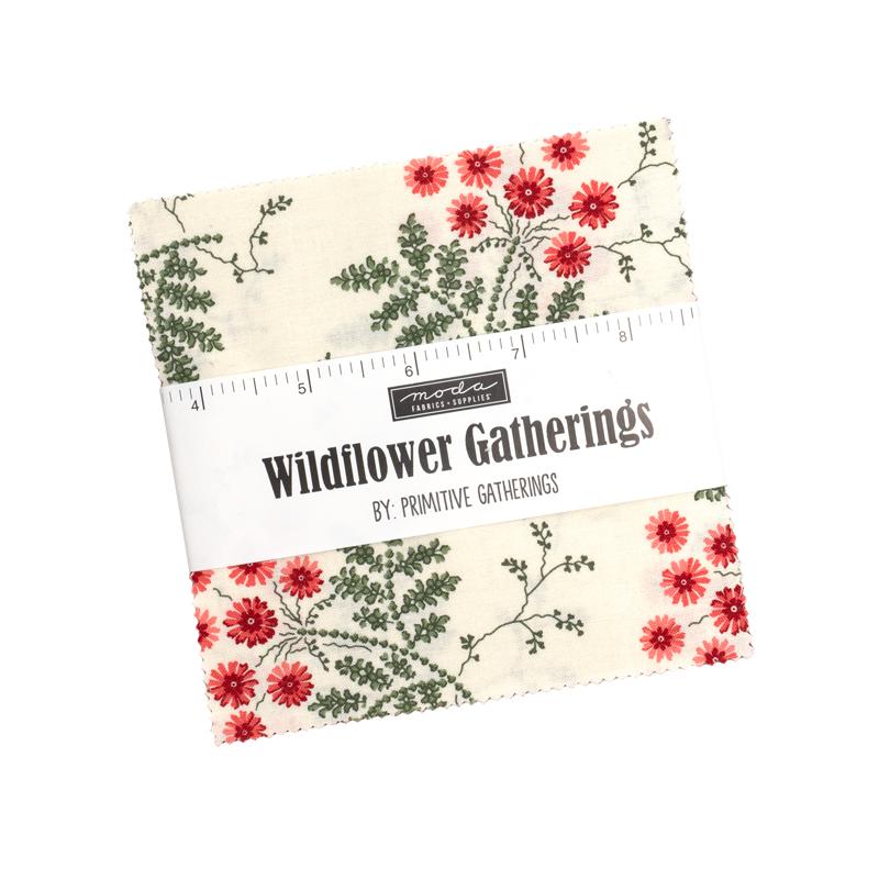 Wildflower Gatherings Charm 49350PP Moda Precuts#1