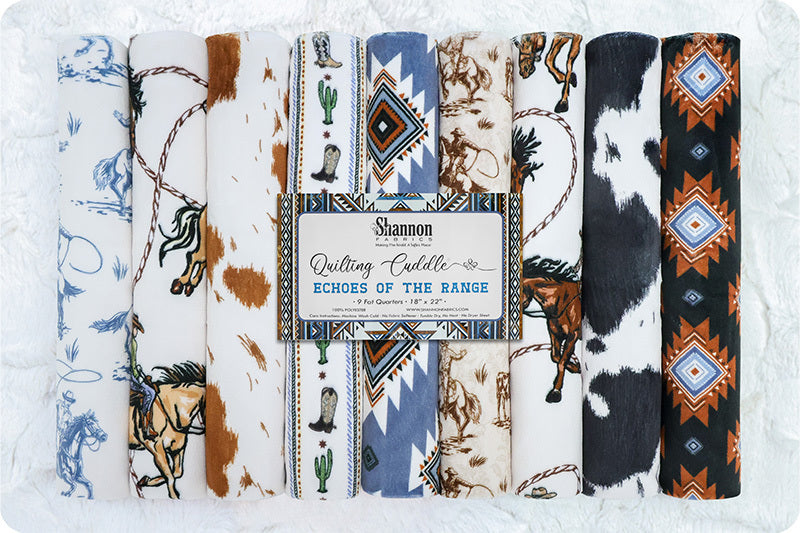 (9) Echoes of the Range Fat Quarter Pack Quilting Cuddle