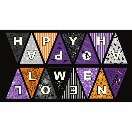 Witchy Woods A881-Halloween Bunting (glow in the dark)
