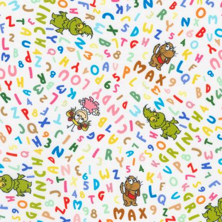 Little Grinch 23874-205 Multi Tossed Alphabet Grinch Max Cindy Lou